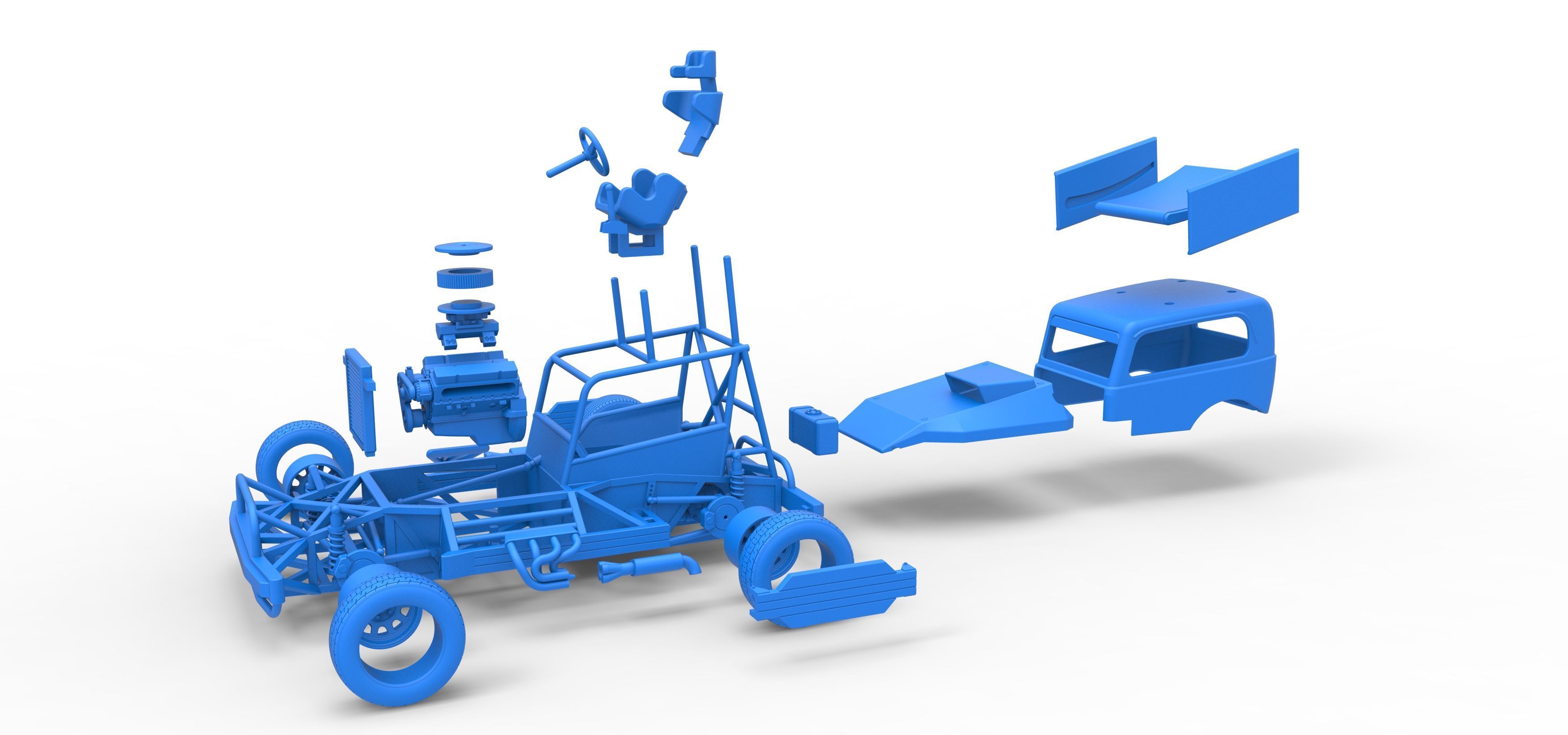 New Zealand Superstock car Scale 1 to 25 3D print model_55