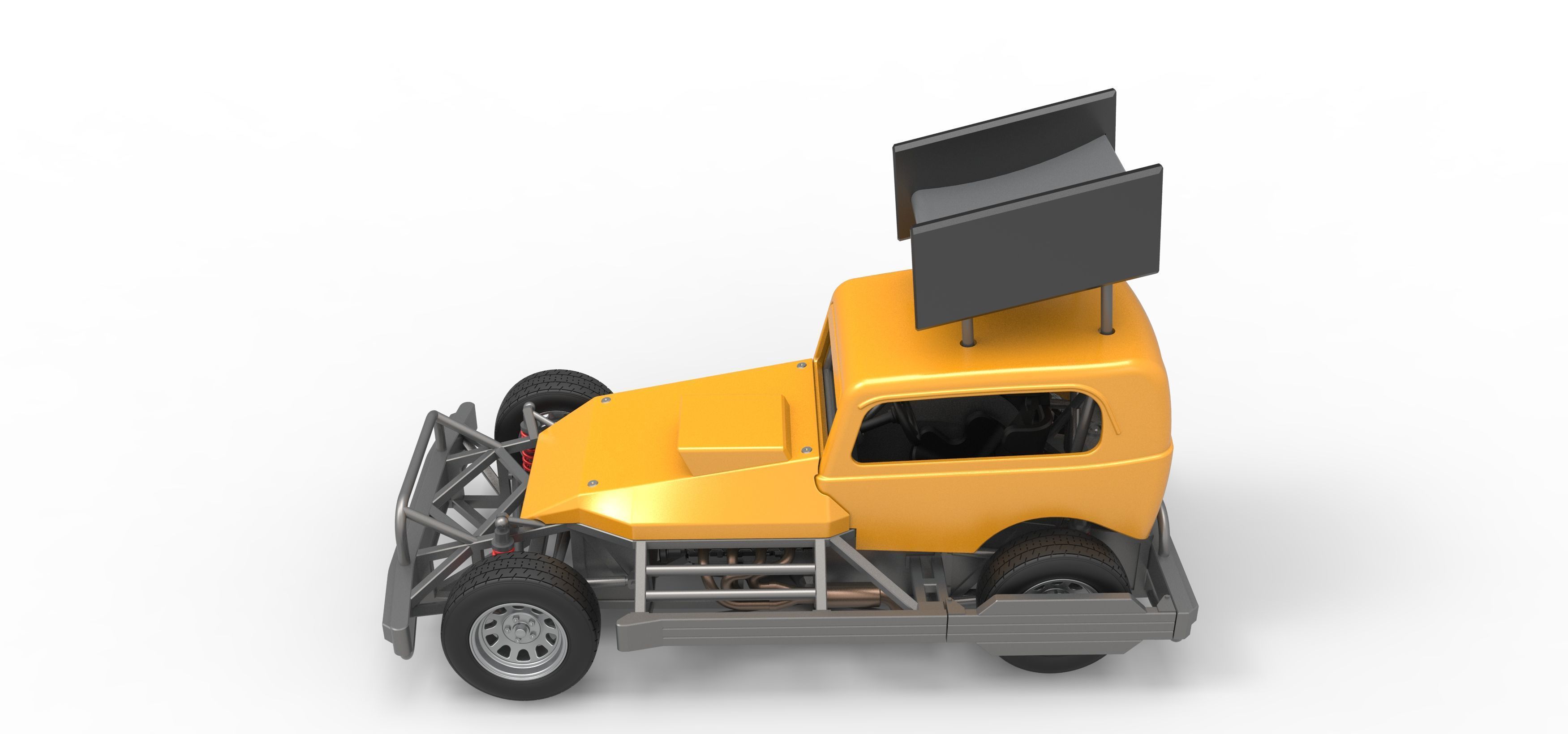 New Zealand Superstock car Scale 1 to 25 3D print model_10