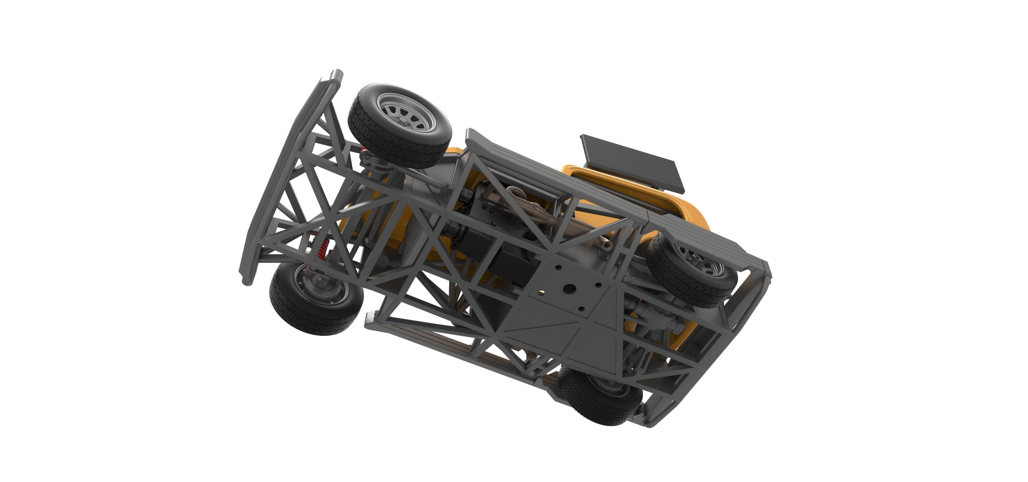 New Zealand Superstock car Scale 1 to 25 3D print model_3
