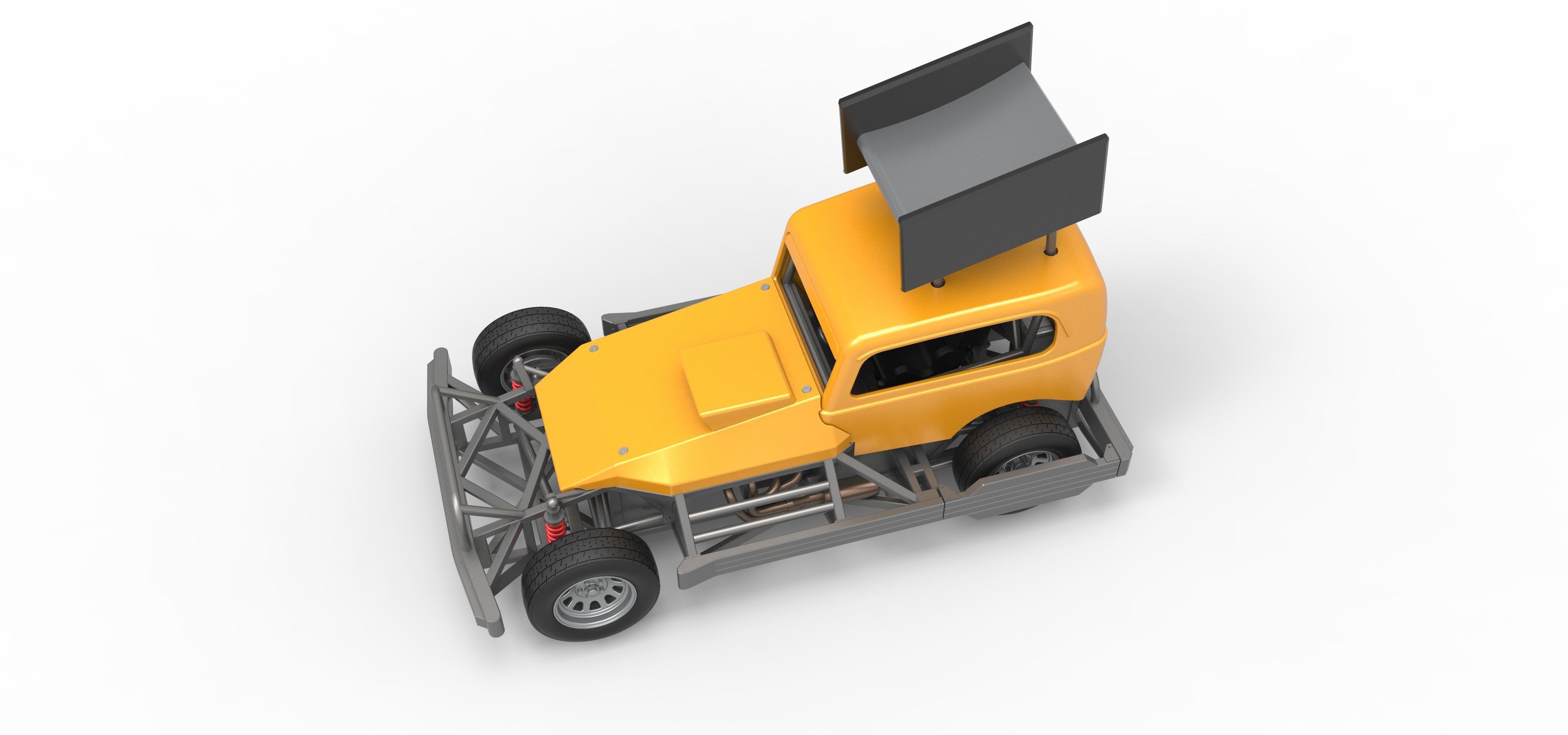 New Zealand Superstock car Scale 1 to 25 3D print model_4