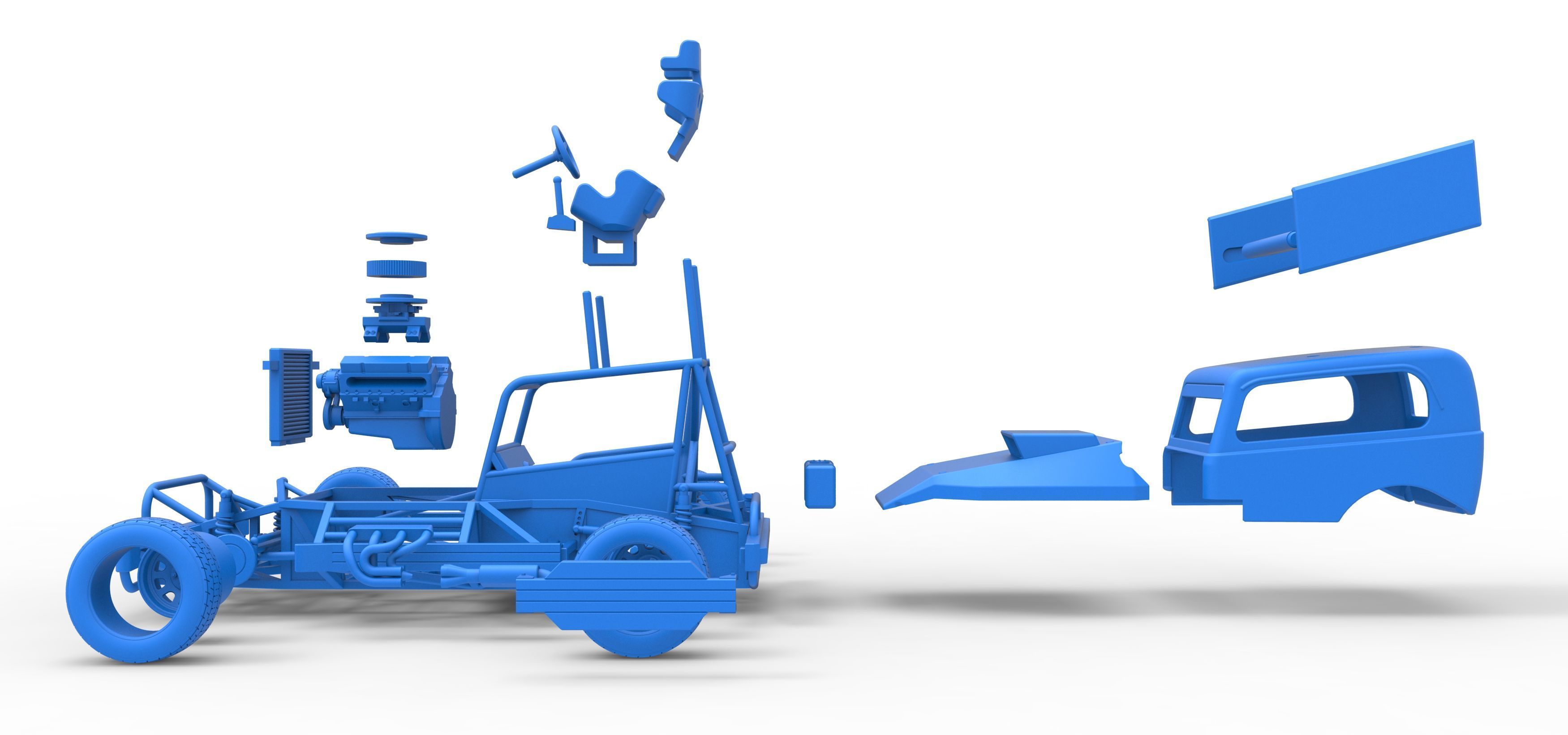 New Zealand Superstock car Scale 1 to 25 3D print model_59