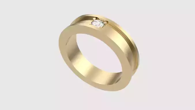 Modern Solitaire Channel Ring JDBCo