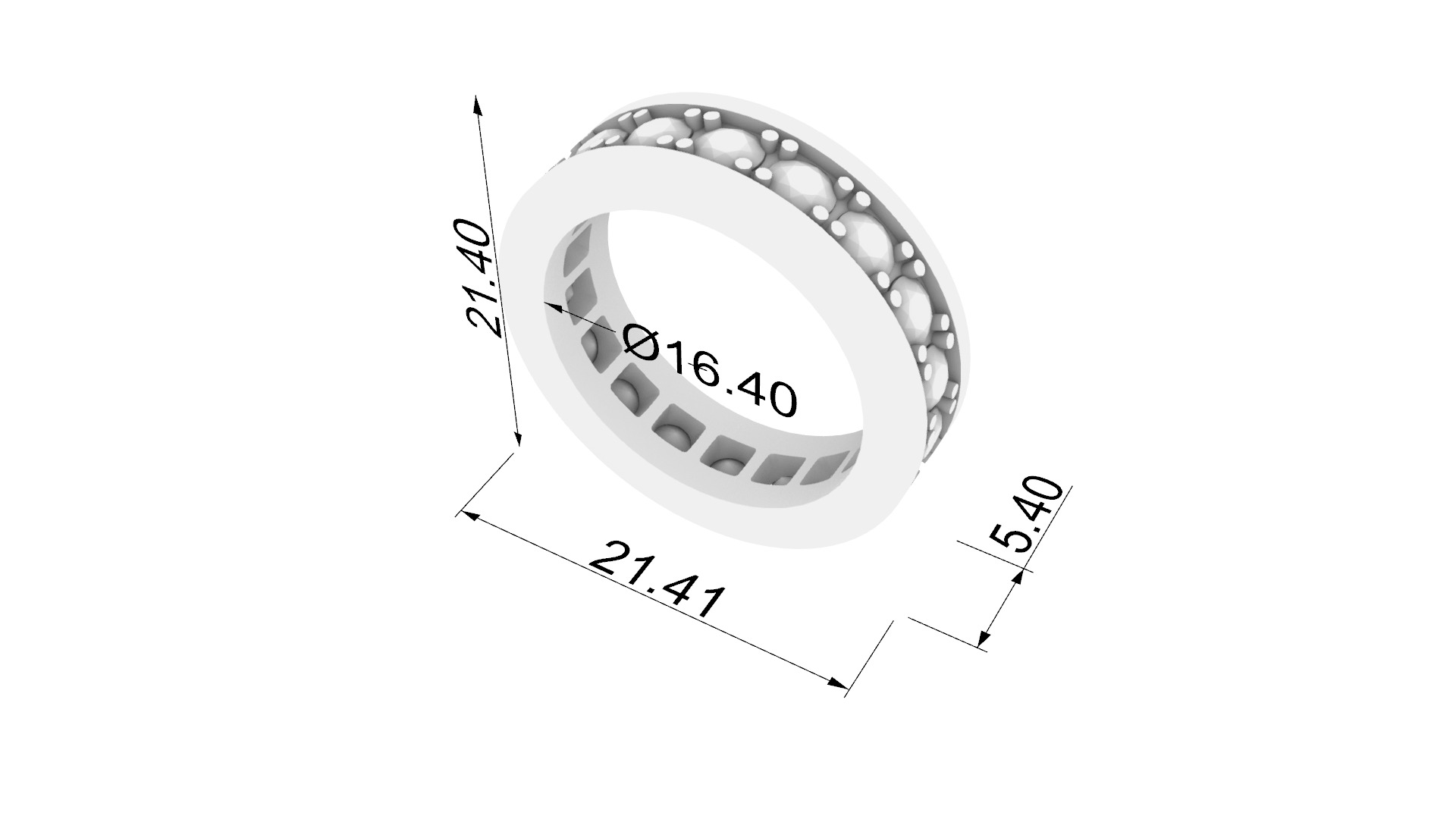 Radiant Channel Set Band JDBCo 3D print model_1
