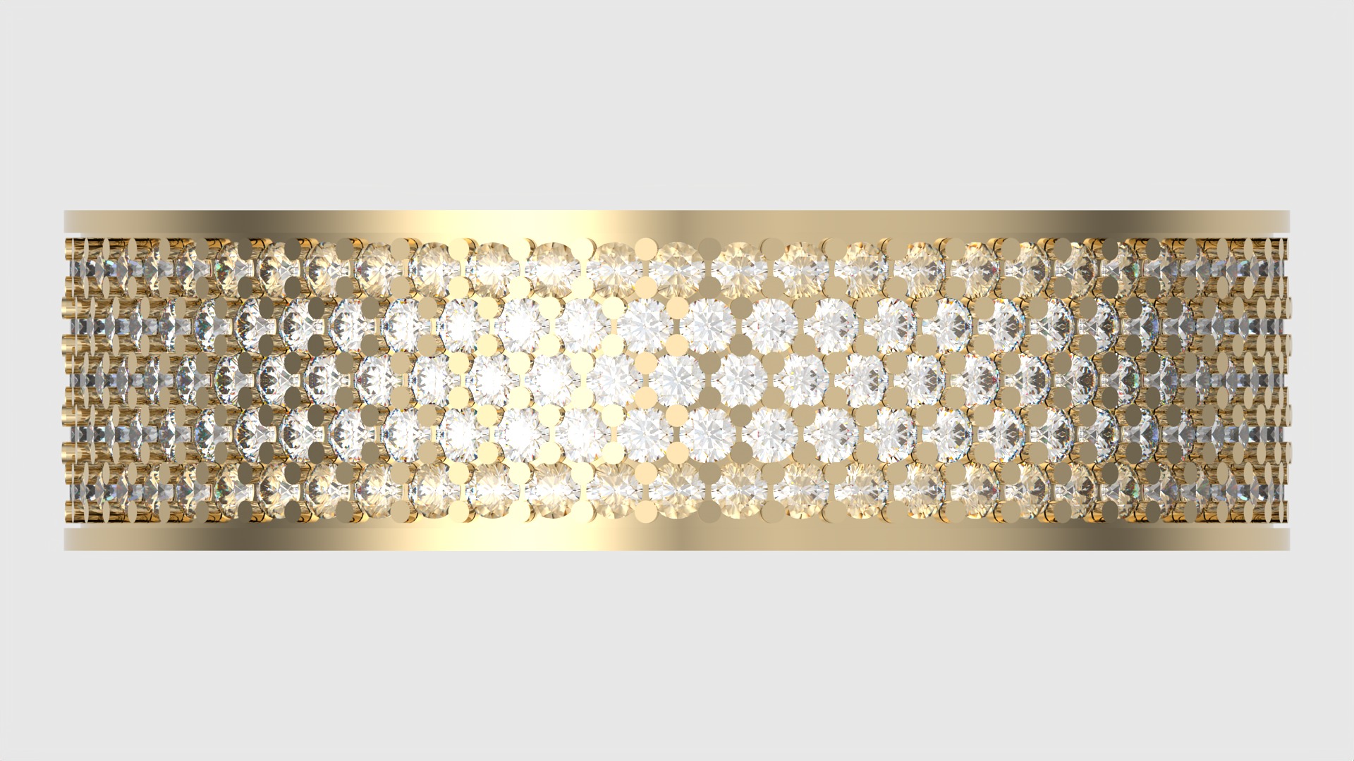 Radiant Multilayer Pave Band JDBCo 3D print model_6