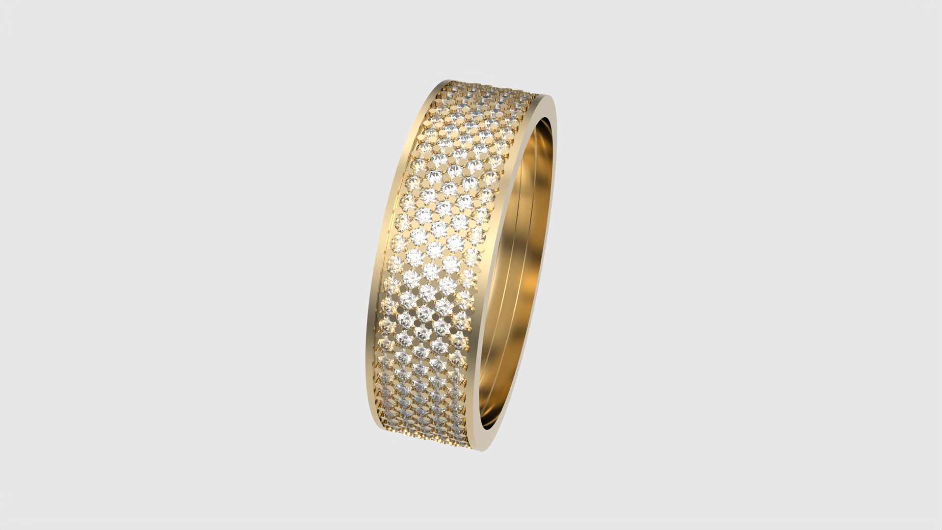 Radiant Multilayer Pave Band JDBCo 3D print model_19
