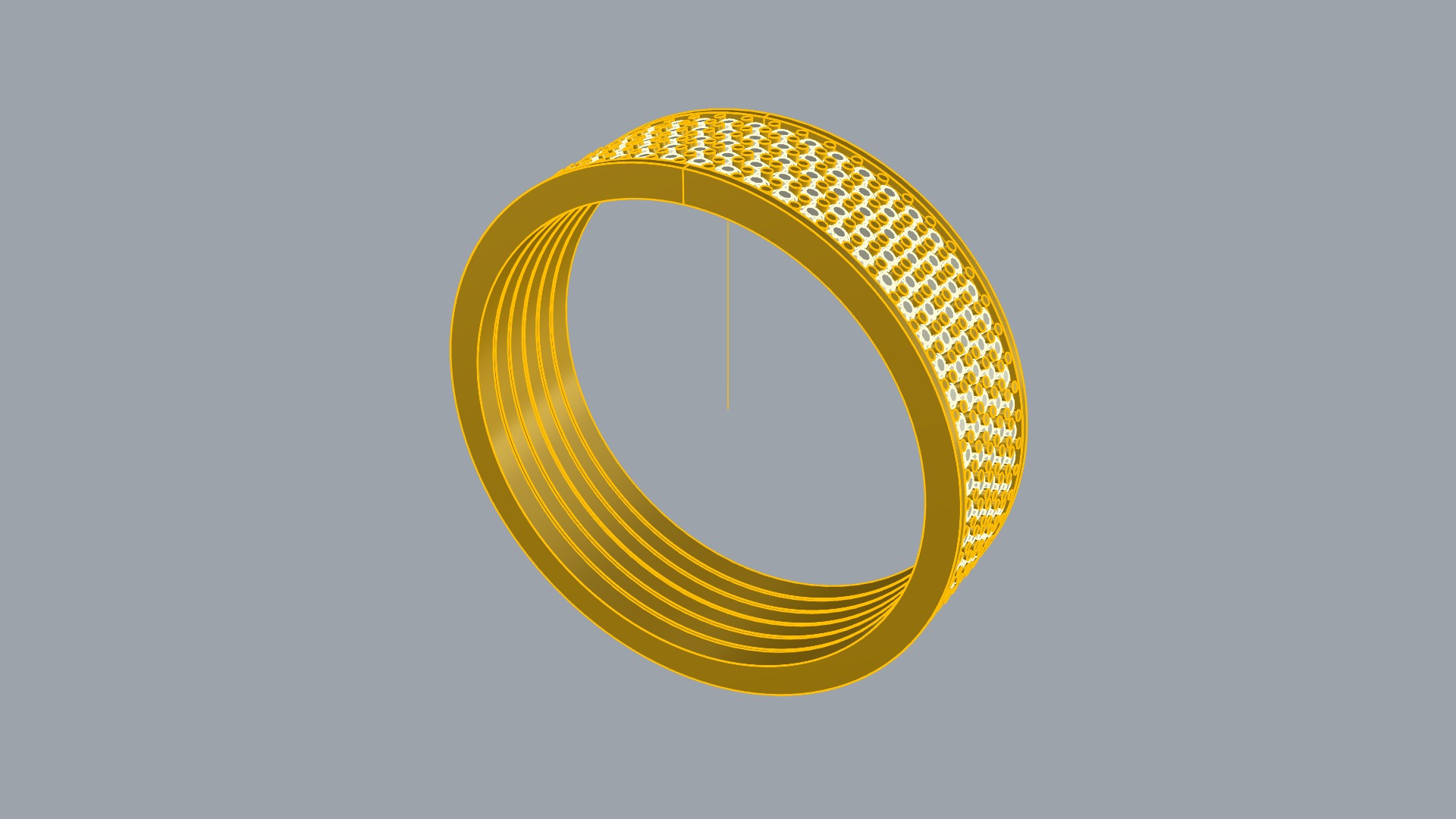Radiant Multilayer Pave Band JDBCo 3D print model_7