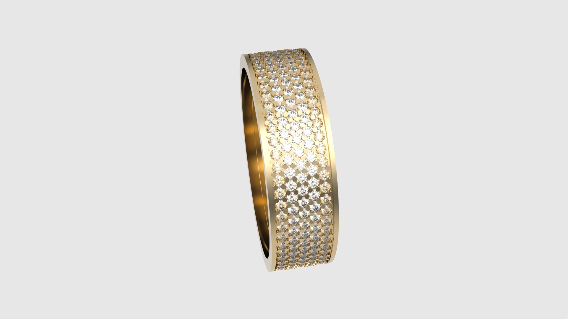 Radiant Multilayer Pave Band JDBCo 3D print model_20