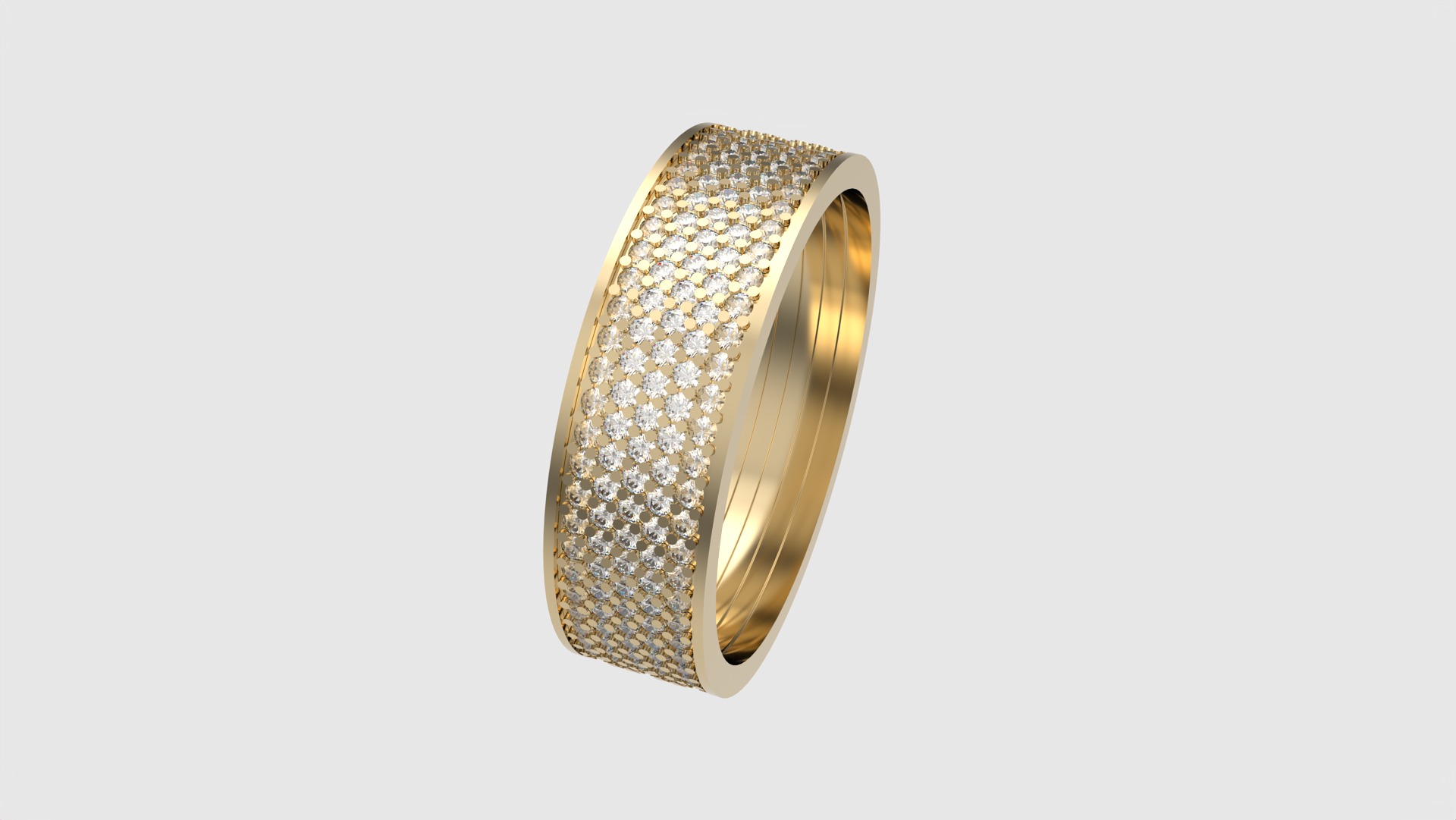 Radiant Multilayer Pave Band JDBCo 3D print model_26