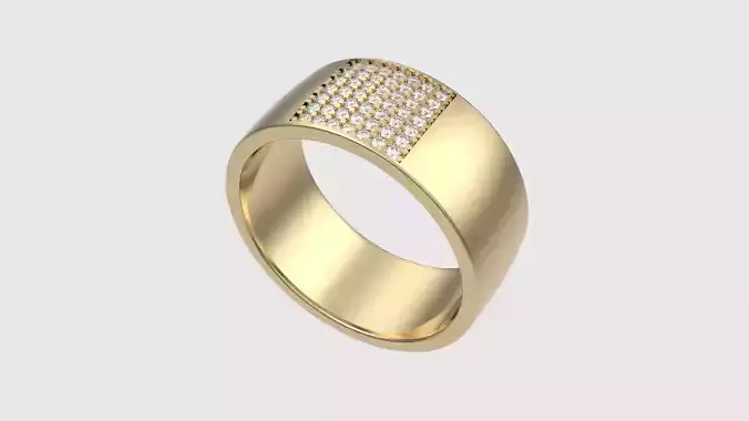 Sophisticated Pave Set Band Ring JDBCo