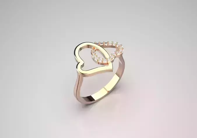 Heart jewellery ring jr00098