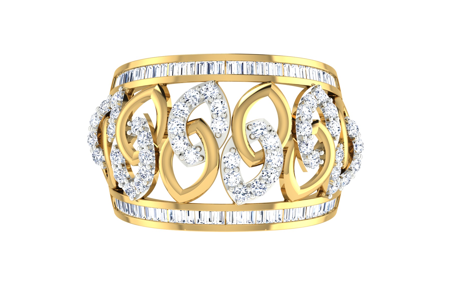 Women Ring Render 3dm STL OBJ FBX Details 3D print model_7