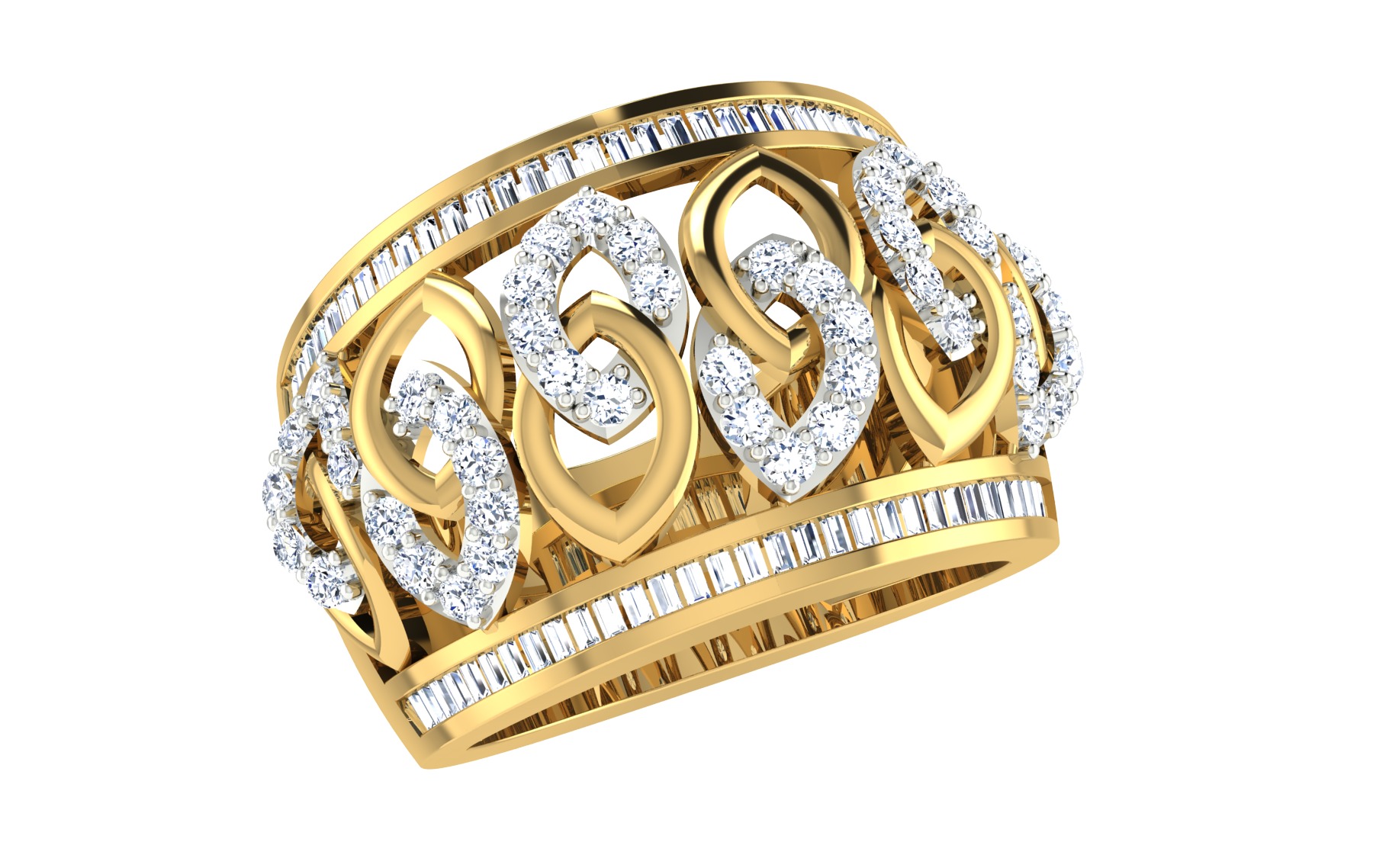 Women Ring Render 3dm STL OBJ FBX Details 3D print model_1