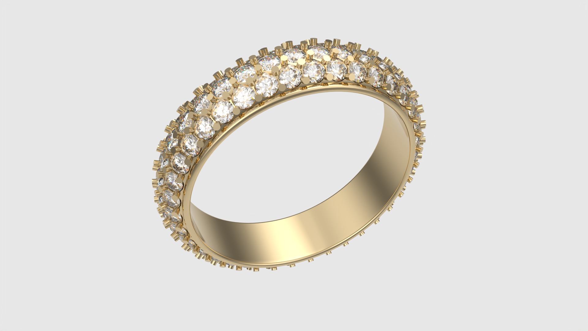 Radiant Triple Row Band JDBCo 3D print model_24