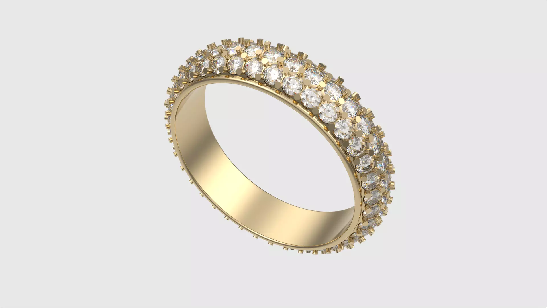 Radiant Triple Row Band JDBCo 3D print model_0