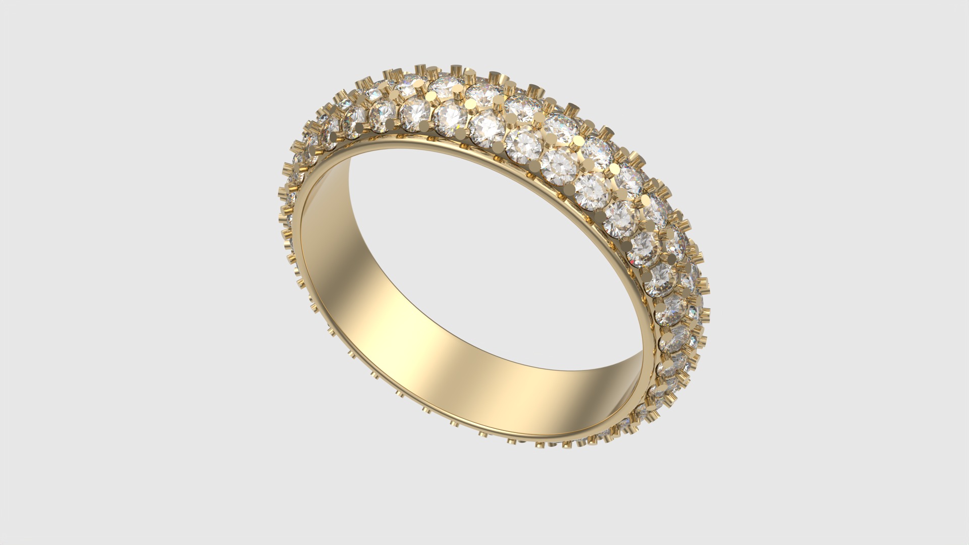 Radiant Triple Row Band JDBCo 3D print model_15