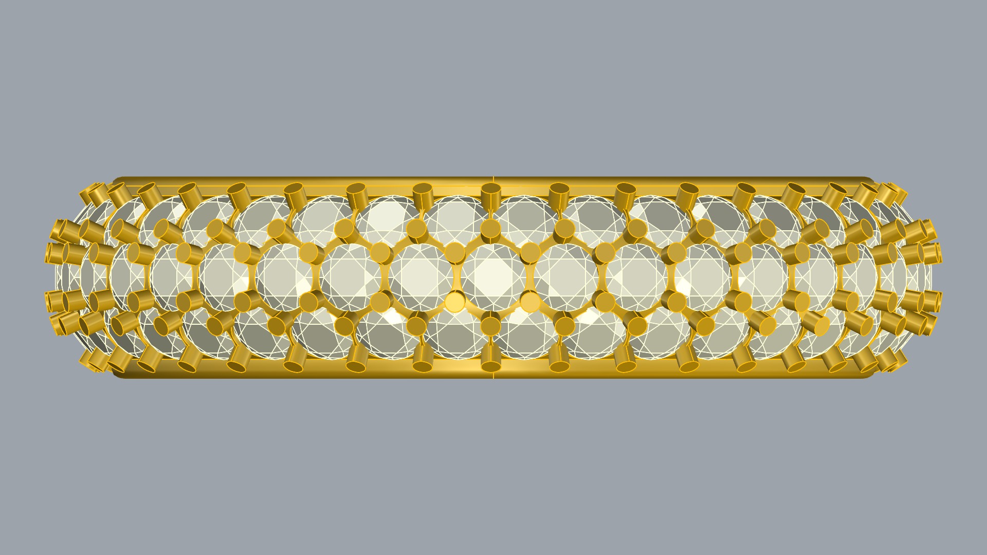 Radiant Triple Row Band JDBCo 3D print model_13