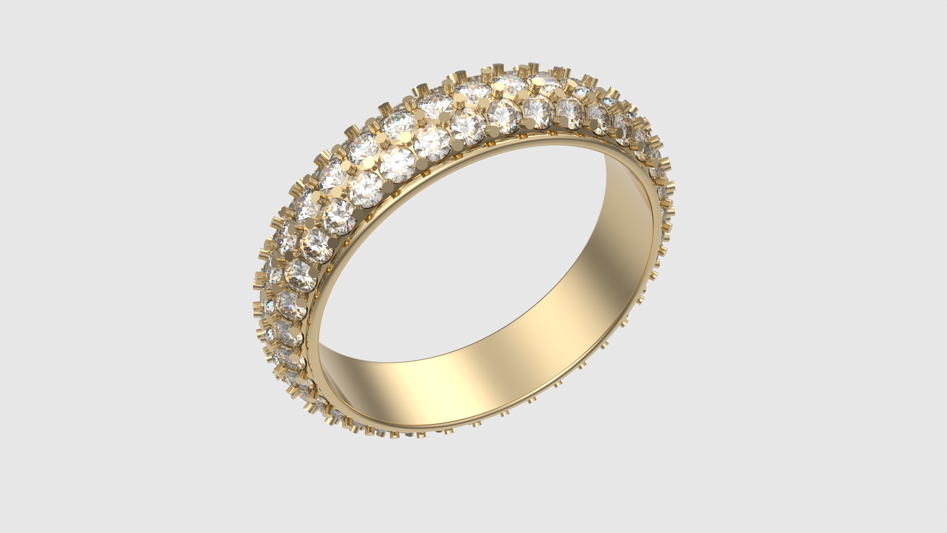 Radiant Triple Row Band JDBCo 3D print model_17