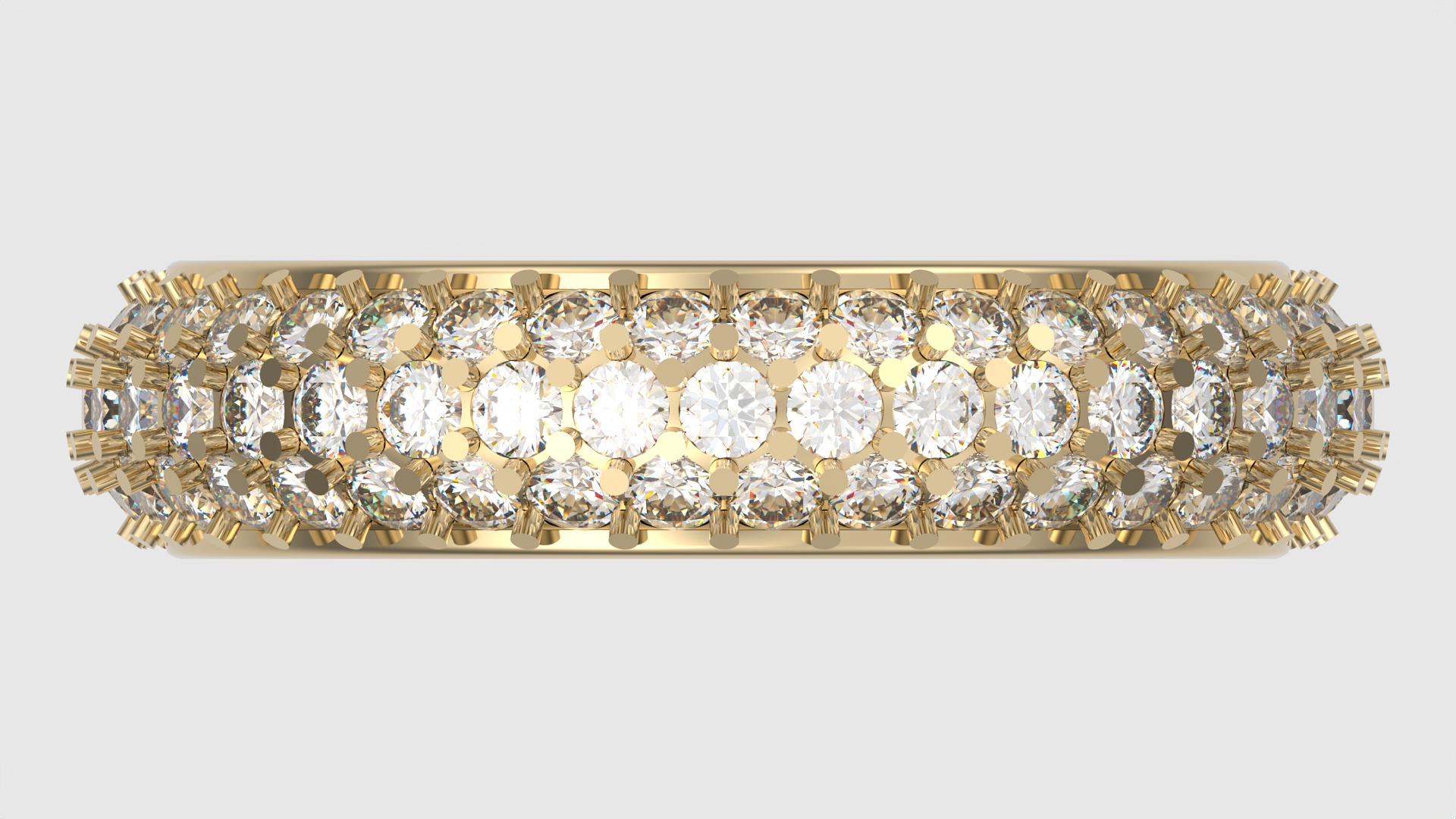 Radiant Triple Row Band JDBCo 3D print model_6