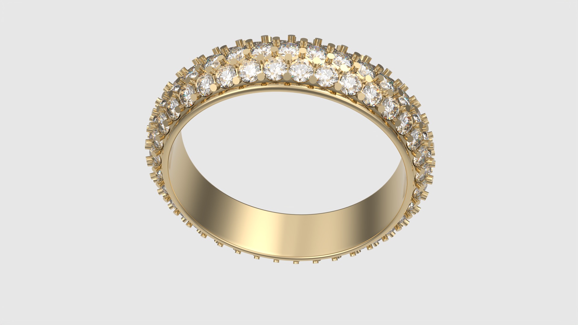 Radiant Triple Row Band JDBCo 3D print model_23