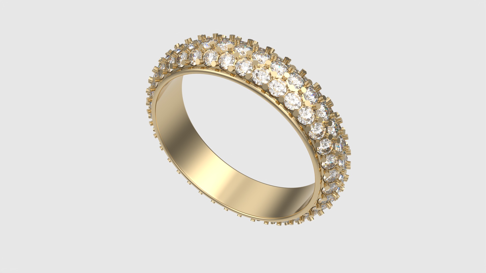 Radiant Triple Row Band JDBCo 3D print model_22