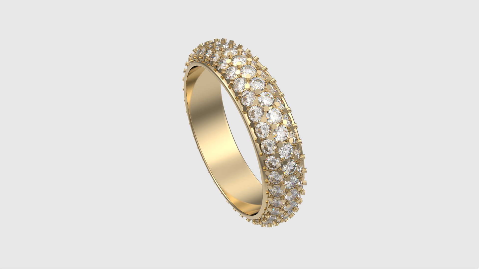 Radiant Triple Row Band JDBCo 3D print model_28