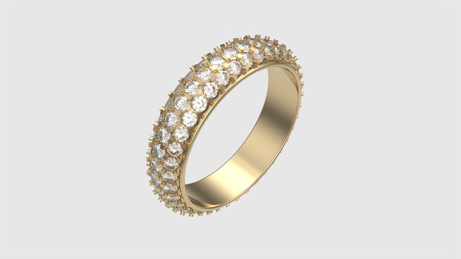 Radiant Triple Row Band JDBCo 3D print model_25