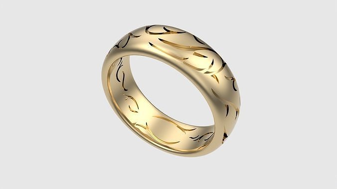 Intricate Spiral Band Ring JDBCo 3D print model