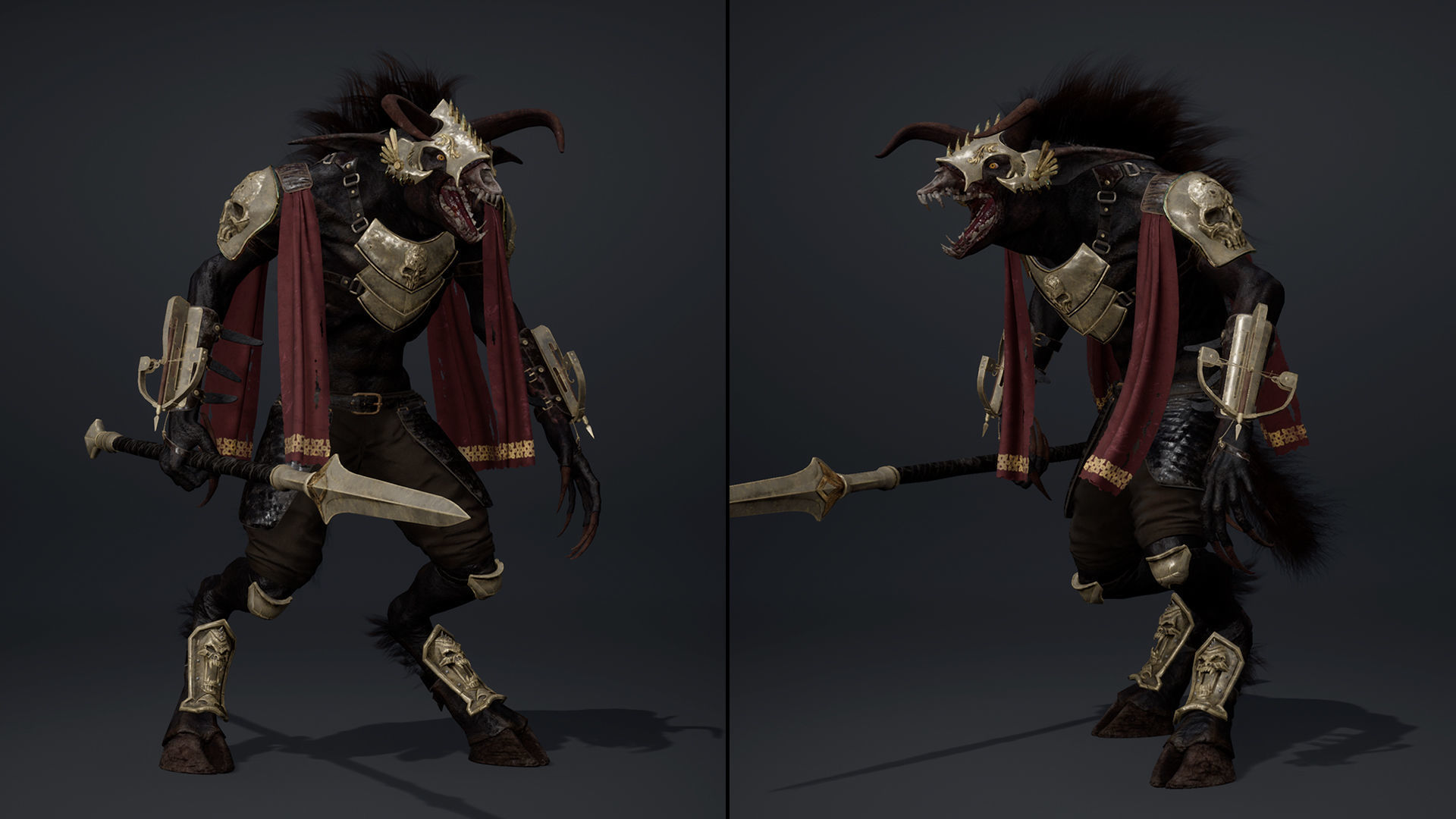Shadow Spearman Arm2 Low-poly 3D model_18