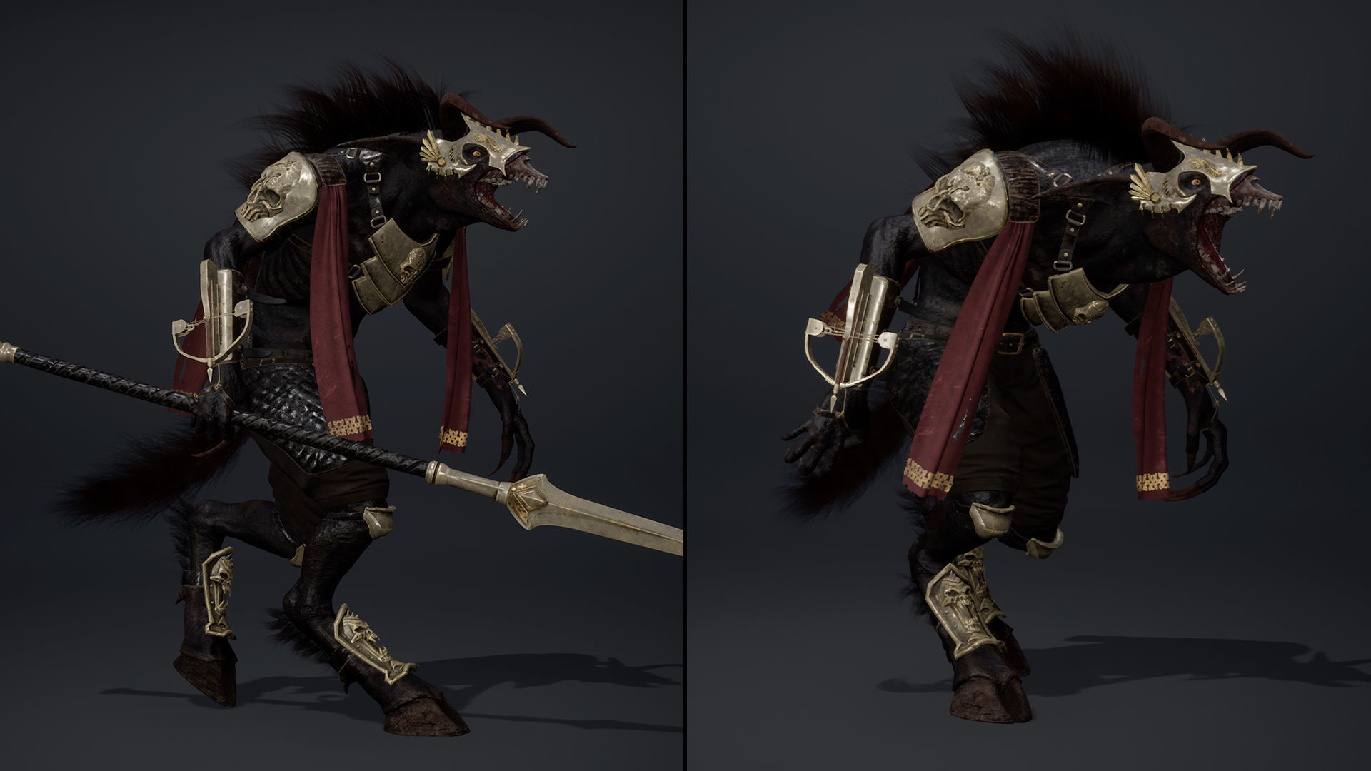 Shadow Spearman Arm2 Low-poly 3D model_22