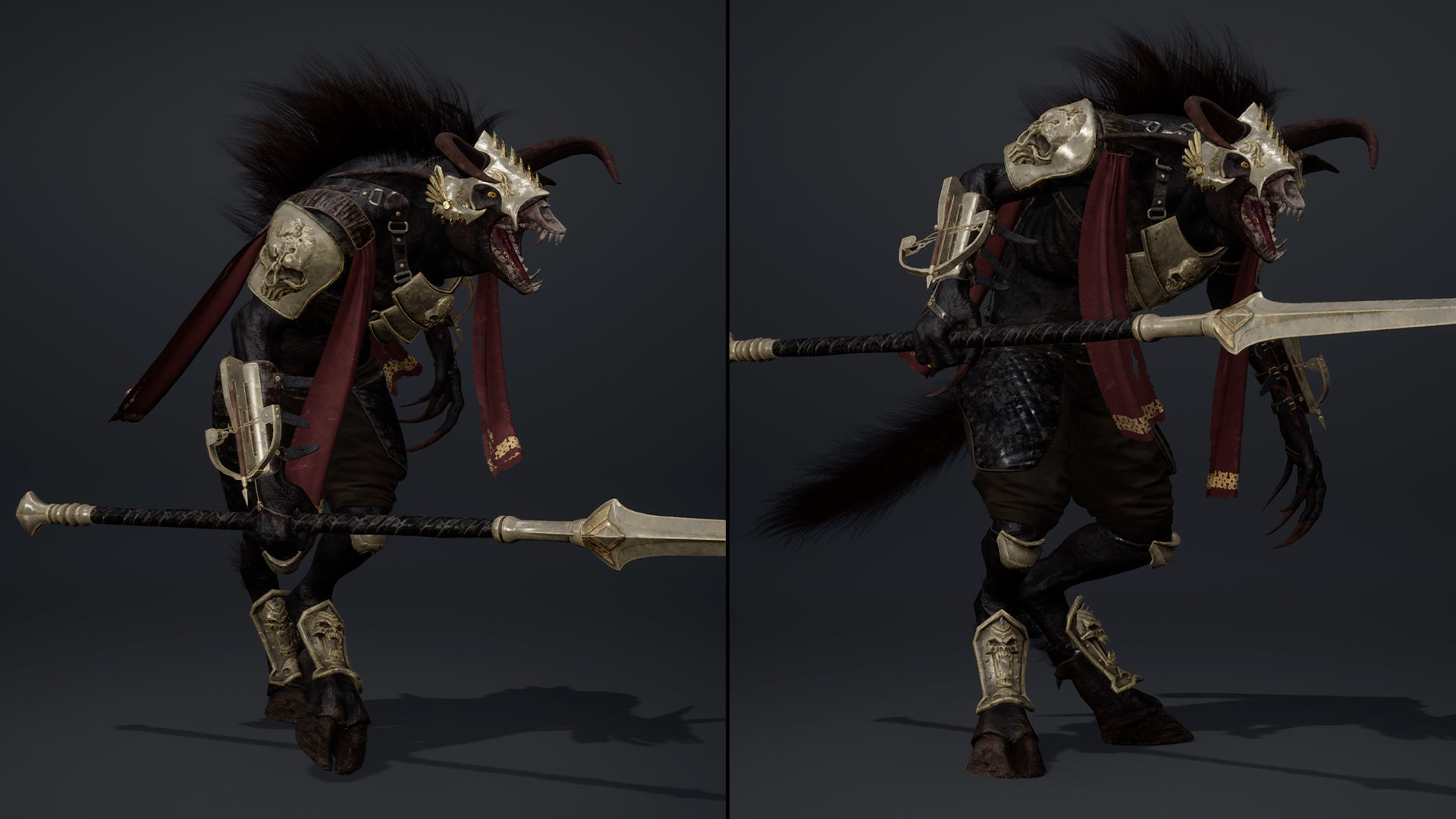 Shadow Spearman Arm2 Low-poly 3D model_19