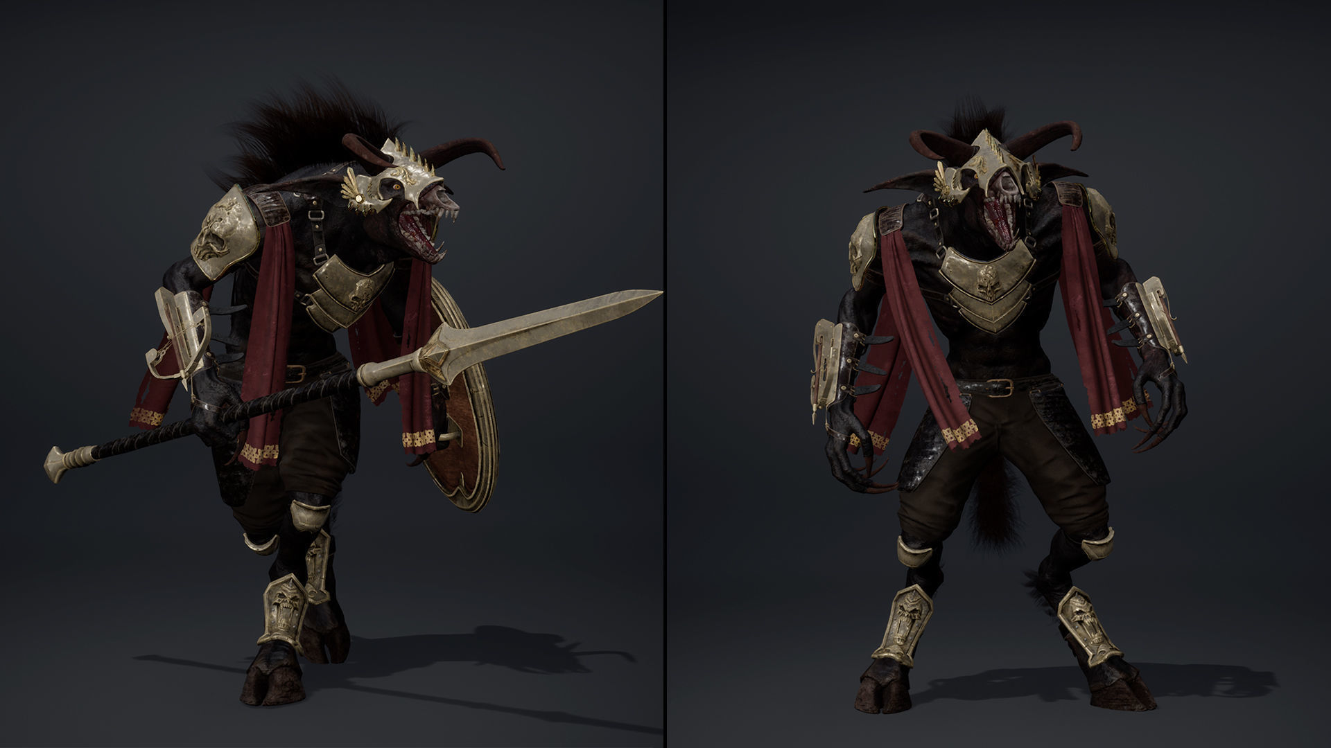 Shadow Spearman Arm2 Low-poly 3D model_25