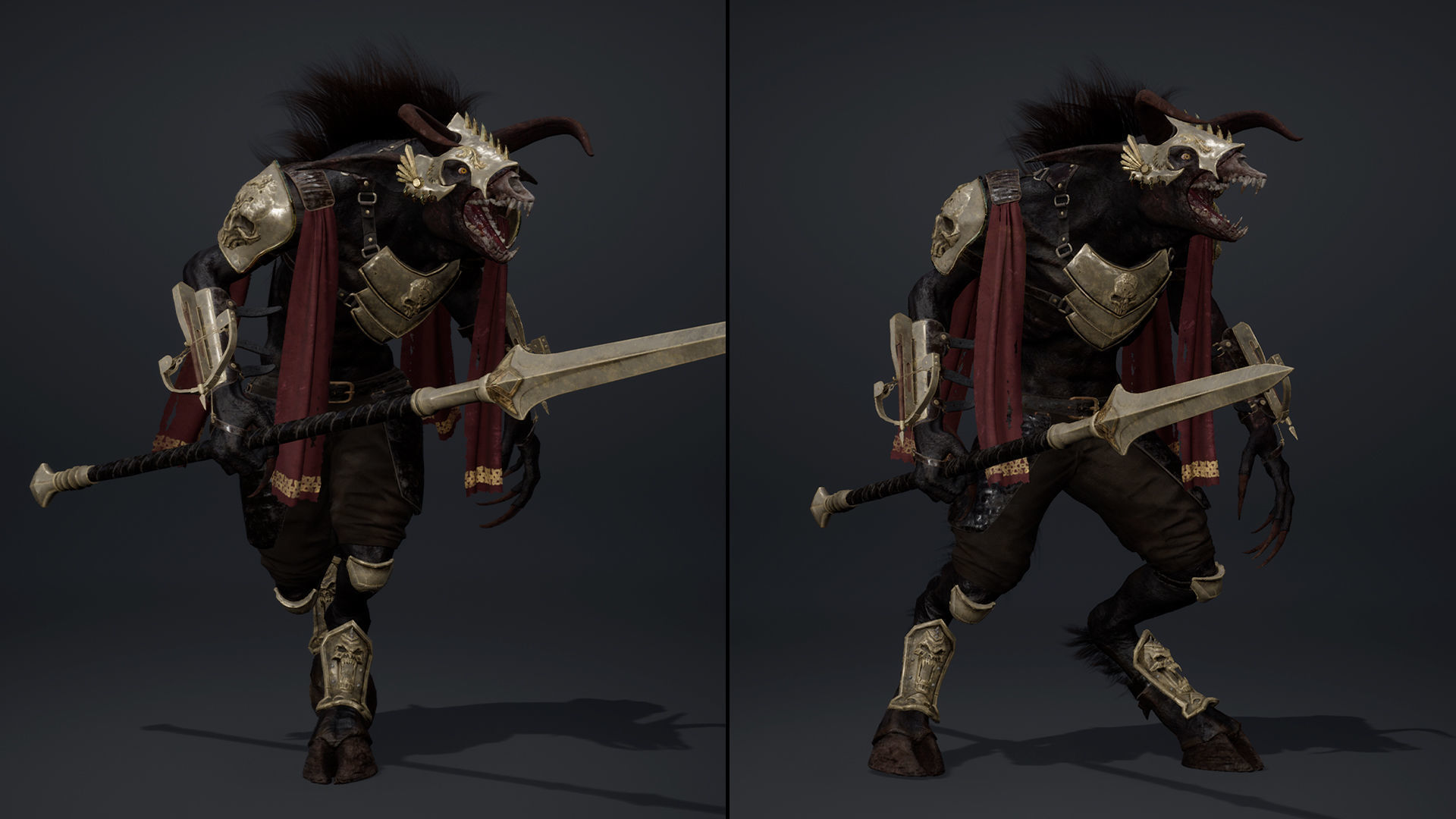 Shadow Spearman Arm2 Low-poly 3D model_11
