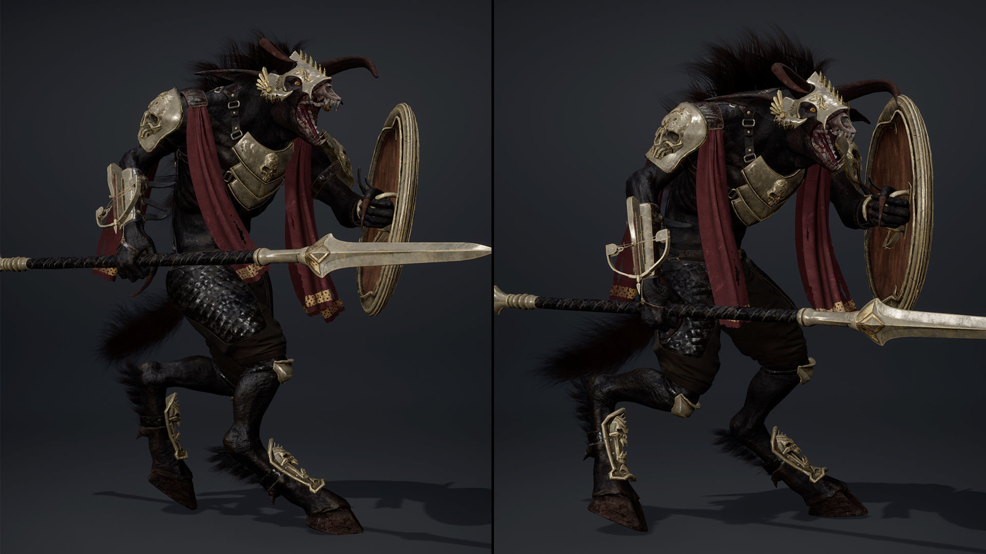 Shadow Spearman Arm2 Low-poly 3D model_13