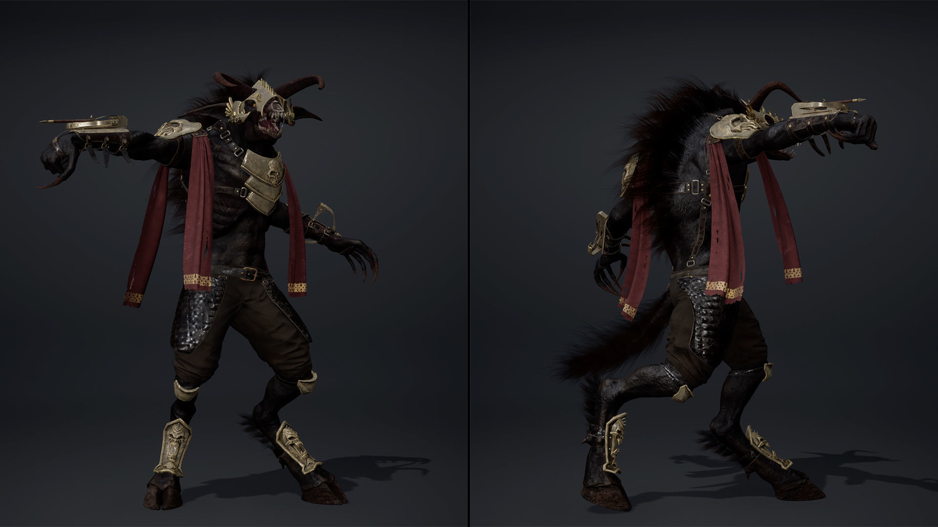 Shadow Spearman Arm2 Low-poly 3D model_10