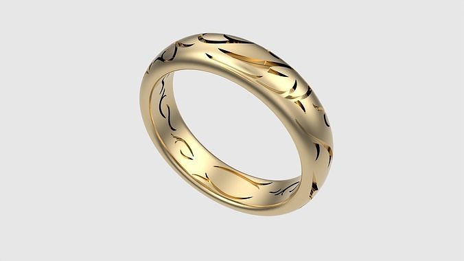 Intricate Carved Artisan Band JDBCo 3D print model
