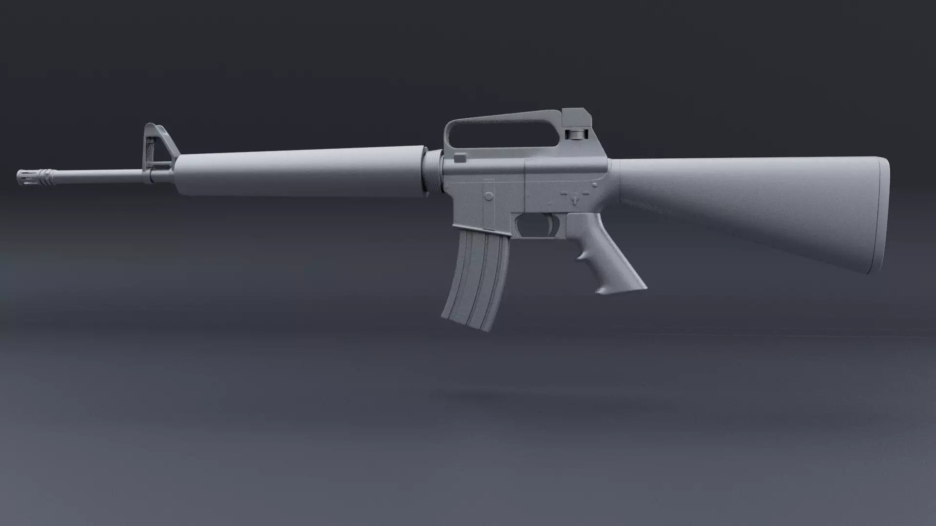 M16 Rifle Free low-poly 3D model_0