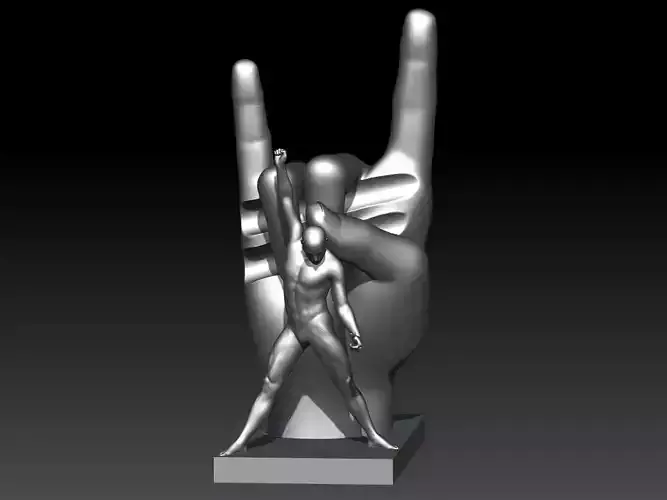 THE DRUMSTICK HOLDER HAND ROCK STAR POSE 16MM
