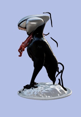 Venom like Alien 3D model_3