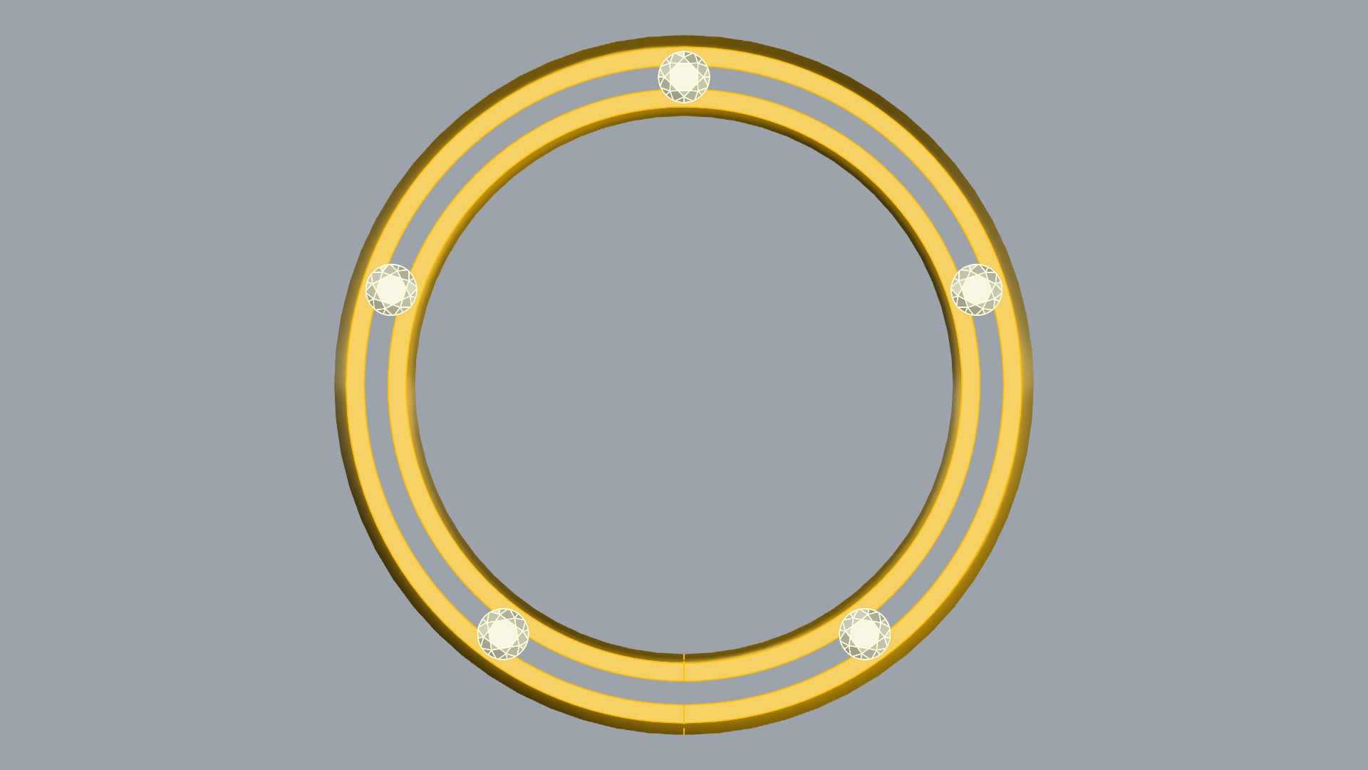 Modern Inlay Stone Band JDBCo 3D print model_9