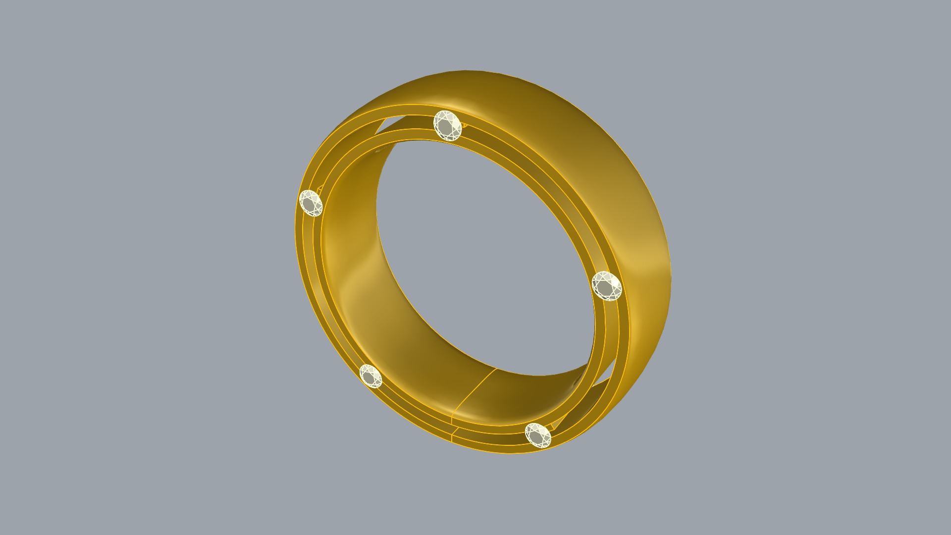 Modern Inlay Stone Band JDBCo 3D print model_7