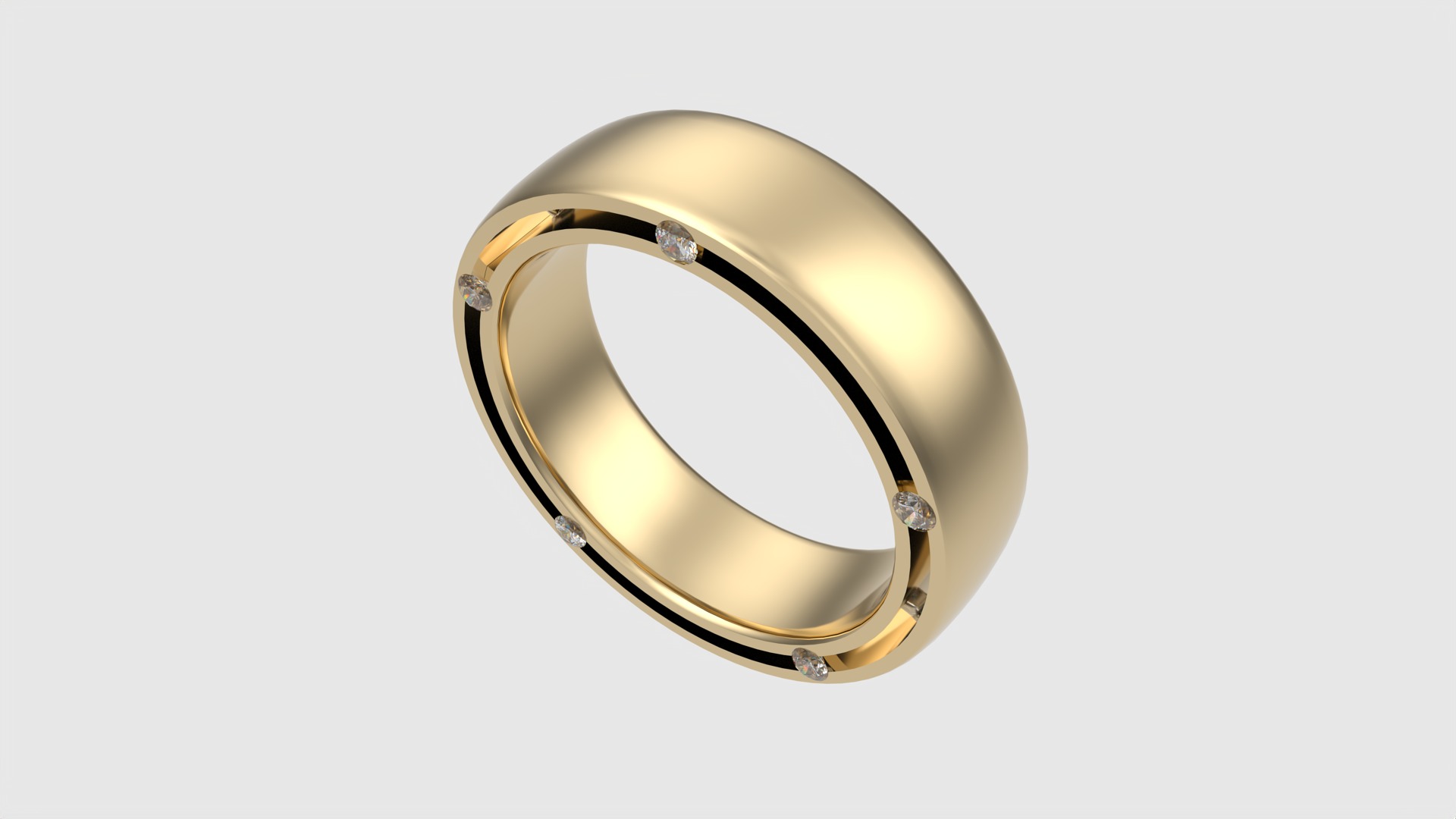 Modern Inlay Stone Band JDBCo 3D print model_29