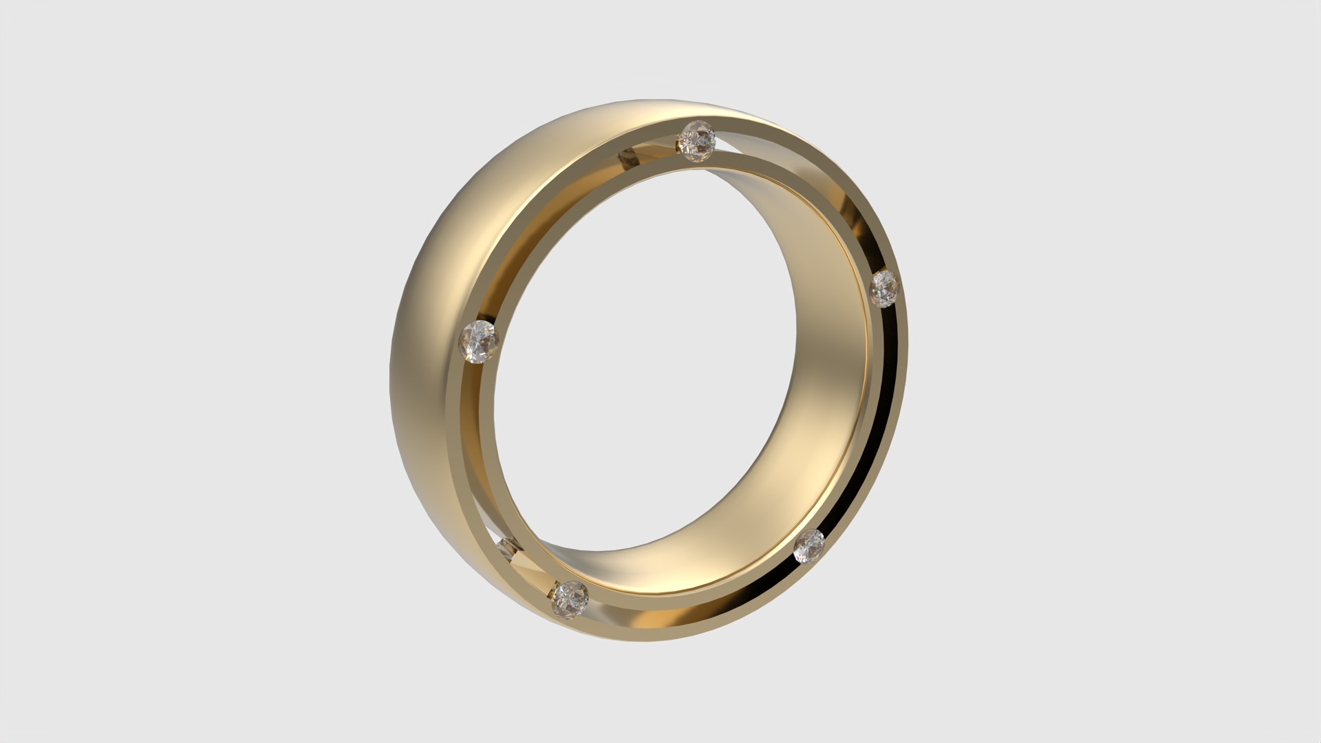 Modern Inlay Stone Band JDBCo 3D print model_3