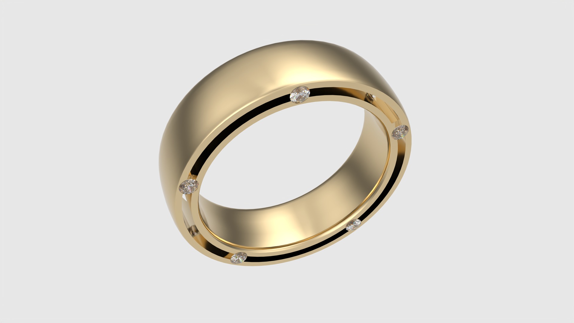 Modern Inlay Stone Band JDBCo 3D print model_24