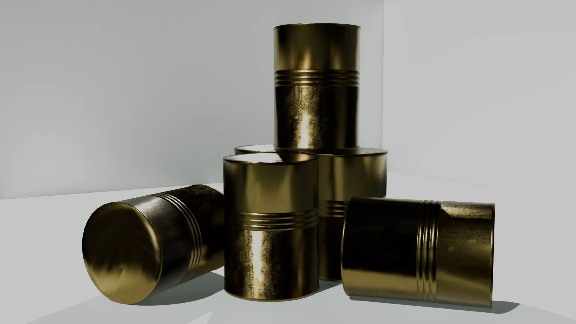 Tin Cans Free low-poly 3D model