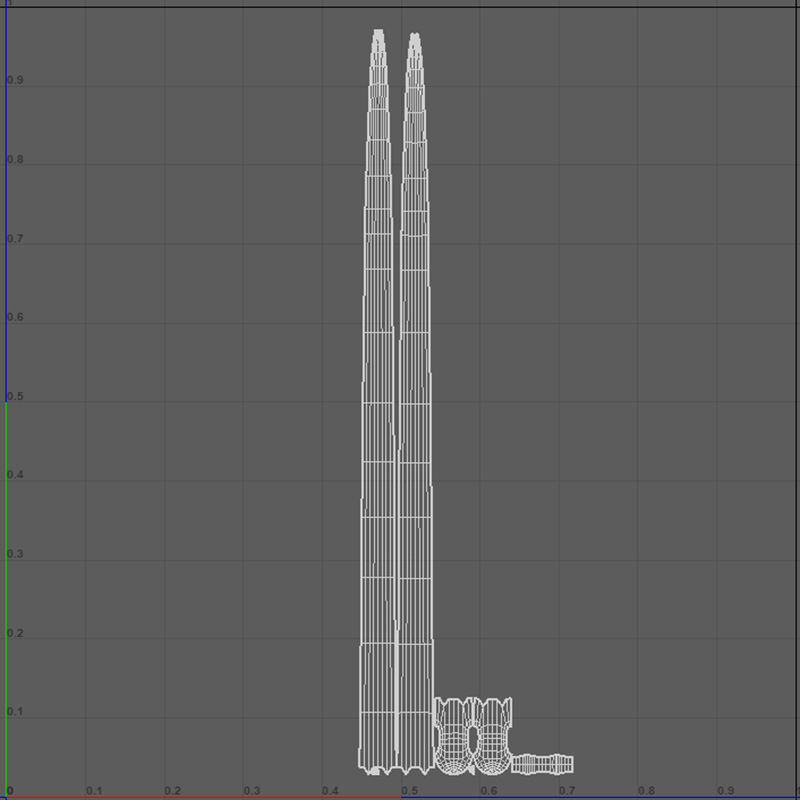 Medieval Needle Low-poly 3D model_10