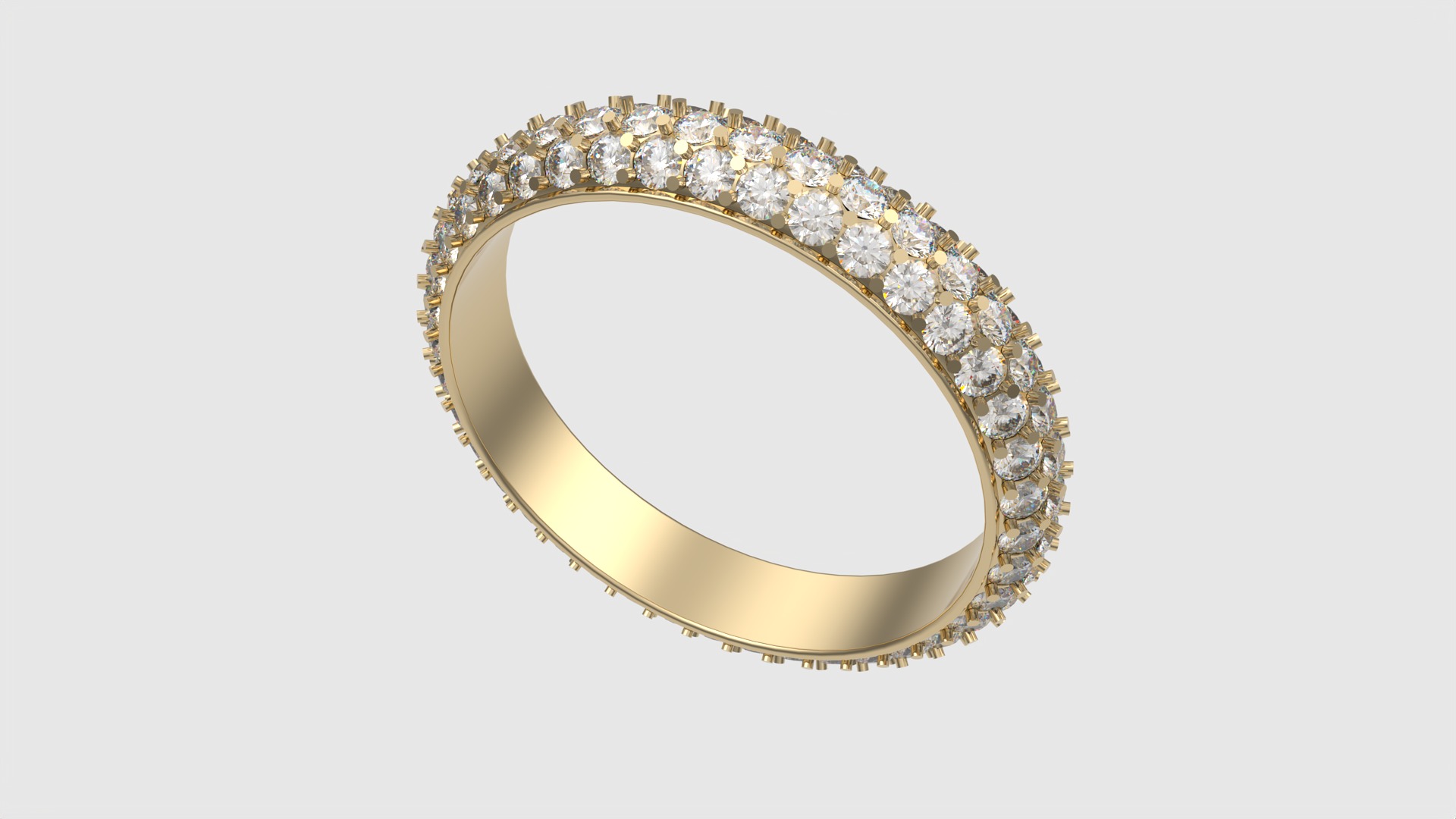 Radiant Double Row Eternity Band JDBCo 3D print model_15