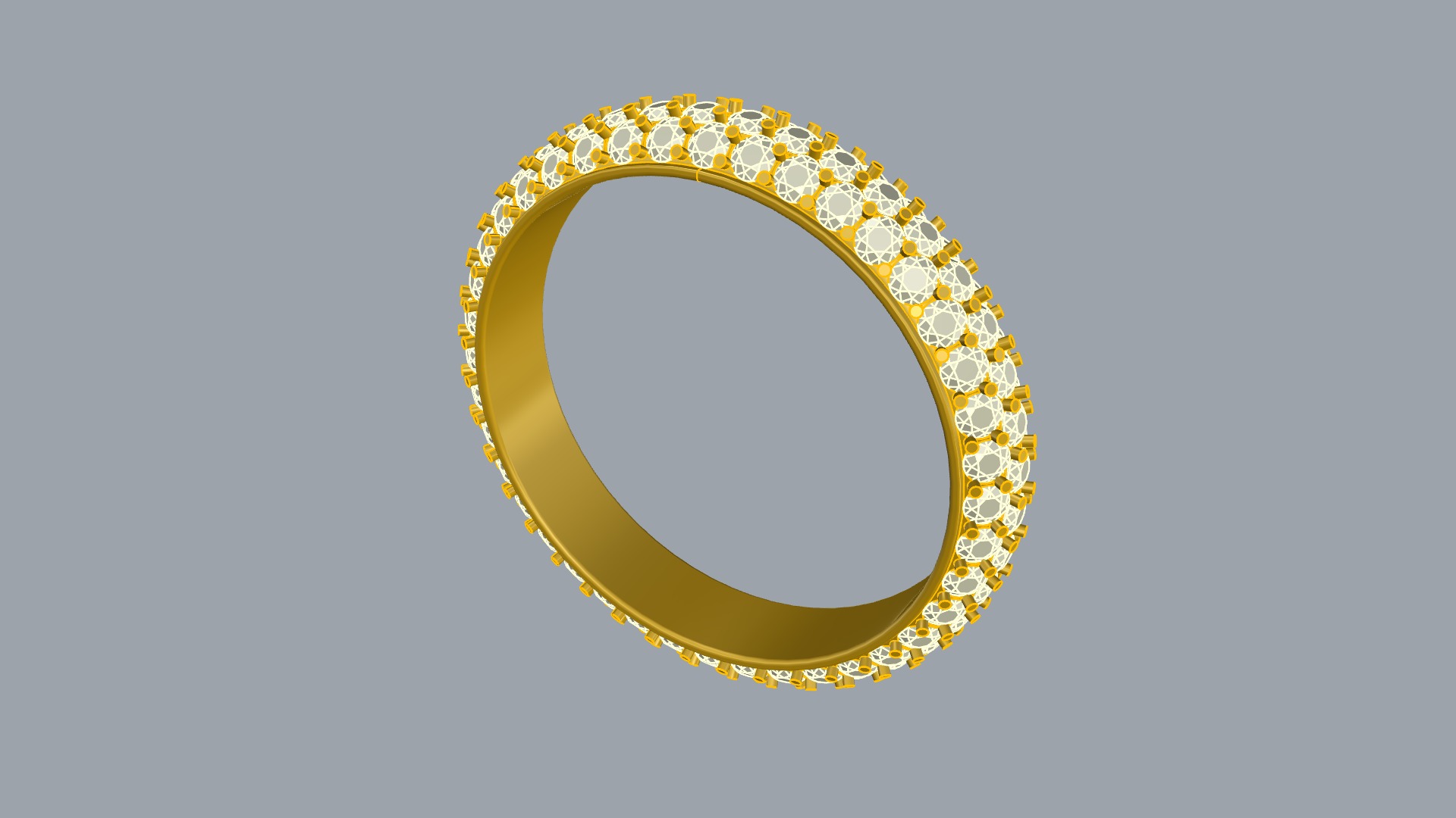 Radiant Double Row Eternity Band JDBCo 3D print model_7
