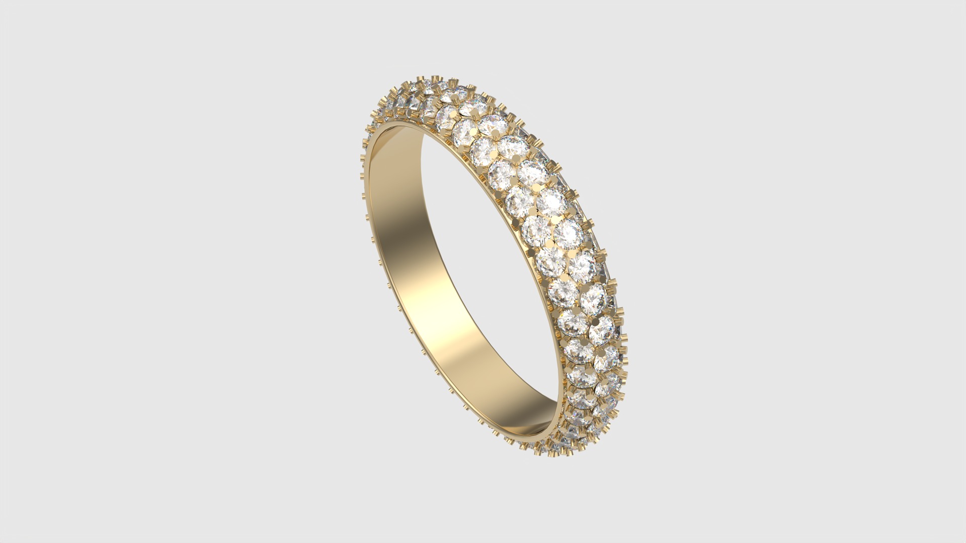 Radiant Double Row Eternity Band JDBCo 3D print model_21