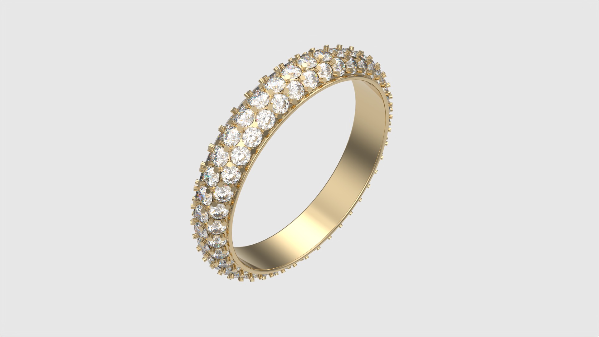 Radiant Double Row Eternity Band JDBCo 3D print model_25