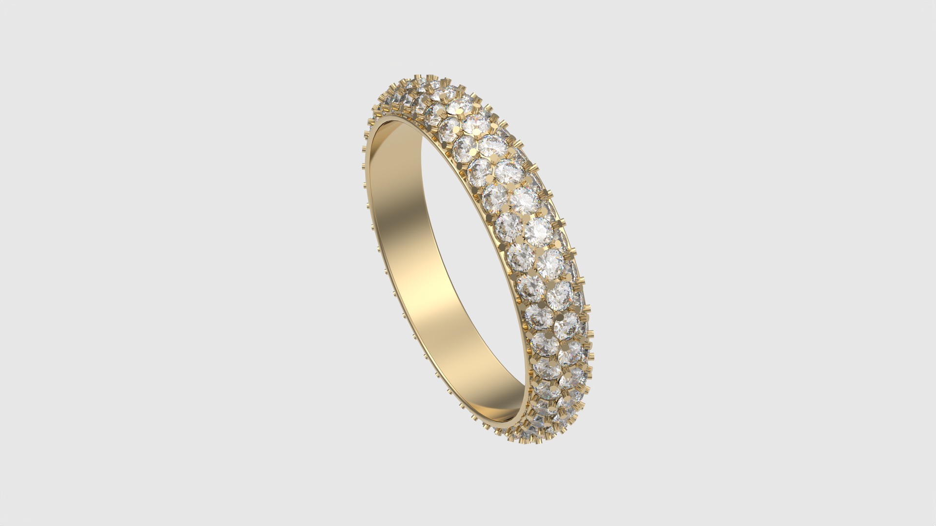Radiant Double Row Eternity Band JDBCo 3D print model_28